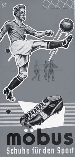 50er Jahre Werbung – Schuhe für den Sport